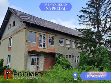Na predaj skladový objekt – Huncovce, po čiastočnej rekonštrukcii