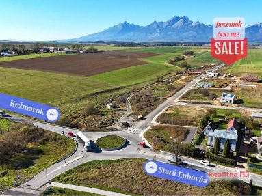 Pozemok pre RD 600m² na predaj v novej lokalite – Spišská Belá, časť Strážky