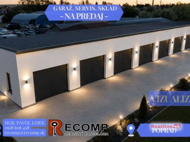 Nové garáže / dielne / skladové priestory 29 - 87 m2 – Poprad, Kukučínova ulica